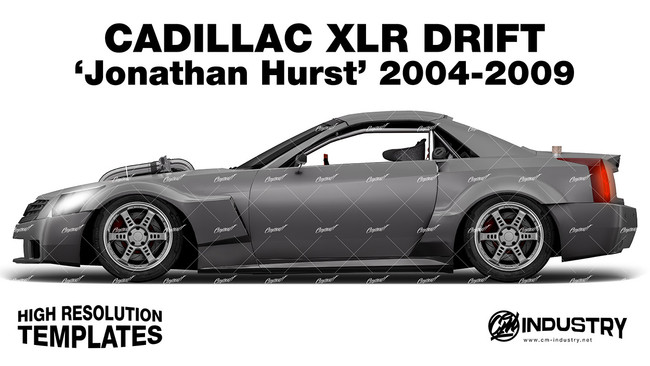 Cadillac XLR Drift 'Jonathan Hurst' 2004-2009 - Side Car template | Matt