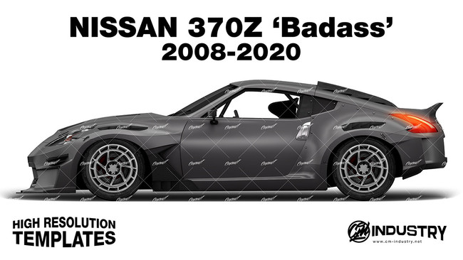 Nissan 370z 'Badass' 2008-2020 - Side Car template | Matt
