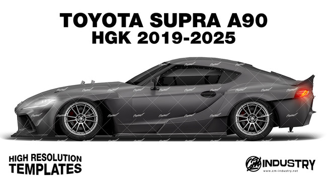 Toyota Supra A90 HGK 2019-2025 - Side Car template