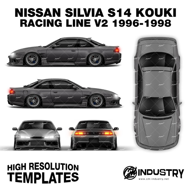 Nissan Silvia S14 Kouki Origin Labo Racing Line V2 1996-1998 - Full Car template
