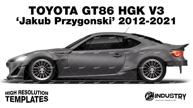 Toyota GT86 HGK V3 'Jakub Przygonski' 2012-2021 - Side Car template