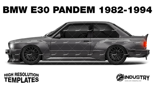BMW E30 Pandem 1982-1994 - Side Car template