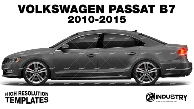 Volkswagen Passat B7 - Side Car template | Matt