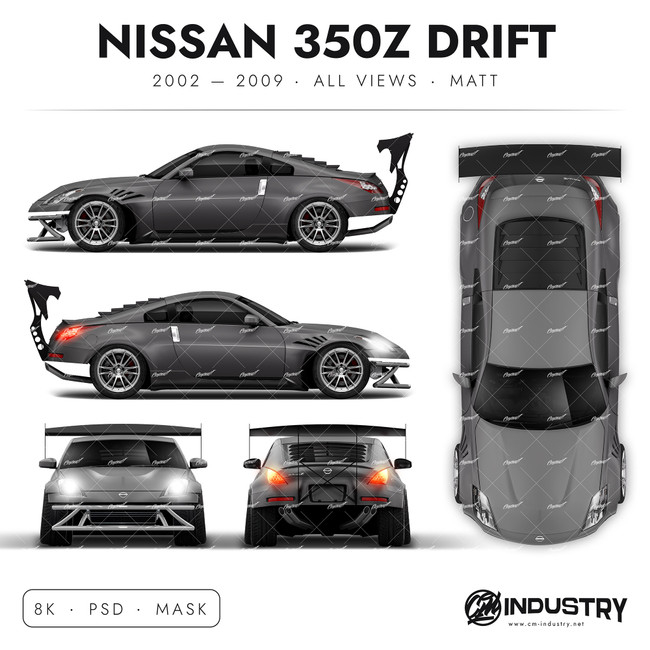 Nissan 350z Drift No Bumper 2002-2009 - Full Car template | Matt