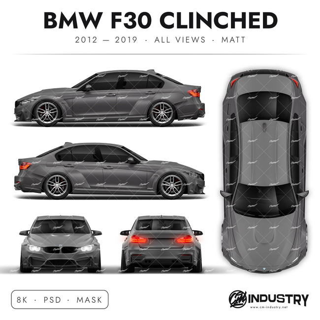 BMW F30 Clinched 2012-2019 - Full Car template | Matt