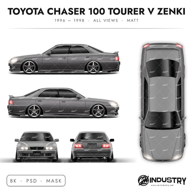 Toyota Chaser 100 Tourer V Zenki 1996-1998 - Full Car template | Matt