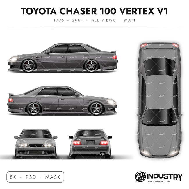 Toyota Chaser 100 Vertex V1 1996-2001 - Full Car template | Matt