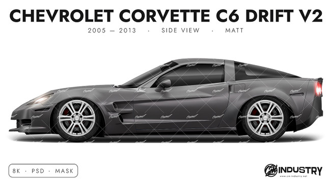 Chevrolet Corvette C6 Drift V2 2005-2013 - Side Car template | Matt