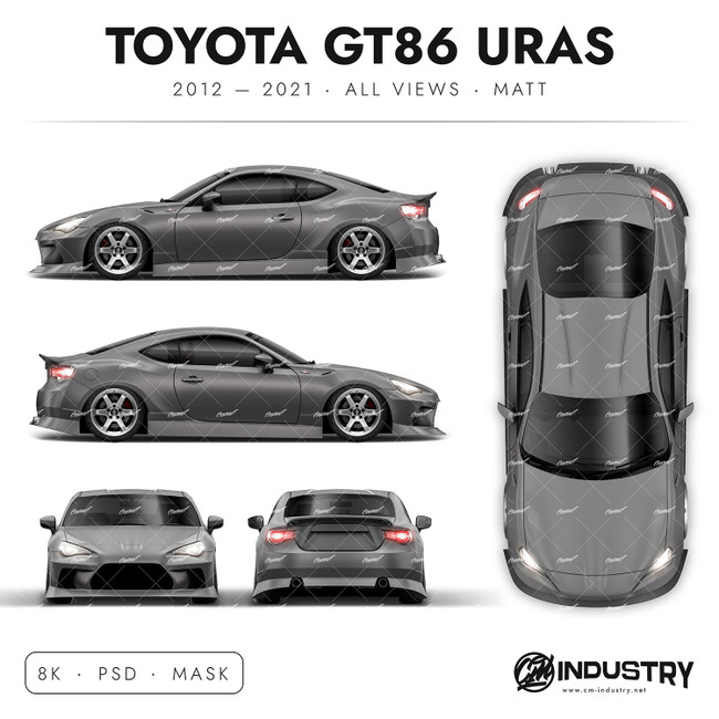 Toyota GT86 Uras 2012-2021 - Full Car template | Matt