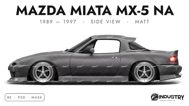 Mazda Miata MX-5 NA 1989-1997 - Side Car template | Matt
