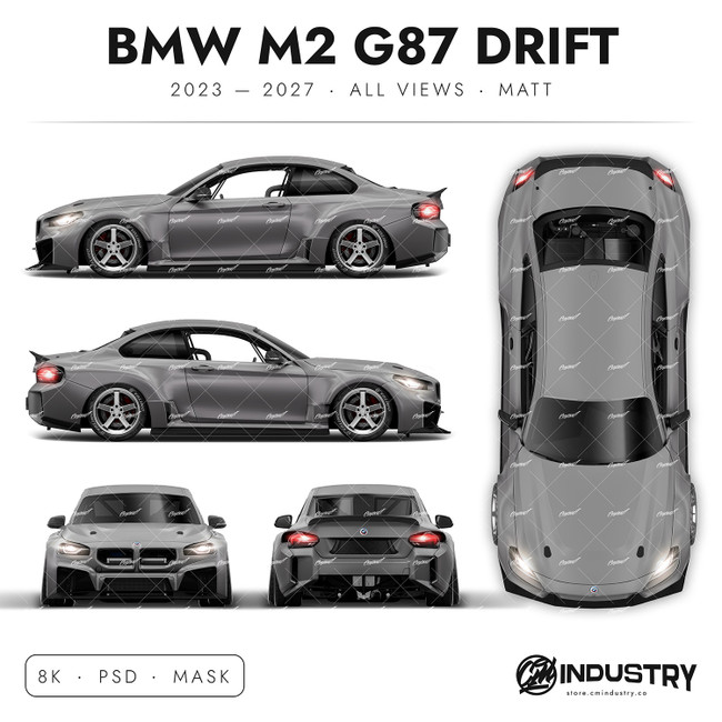 BMW M2 G87 Drift 2023-2027 - Full Car template | Matt