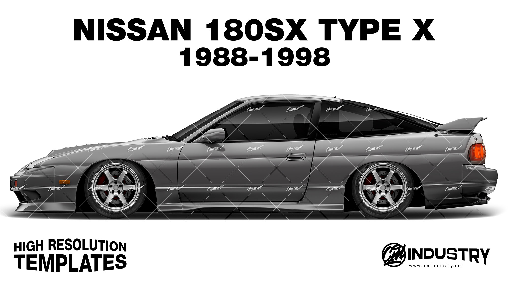 Nissan 180sx Type X 1988-1998 – Side Car PSD Template | CM Industry