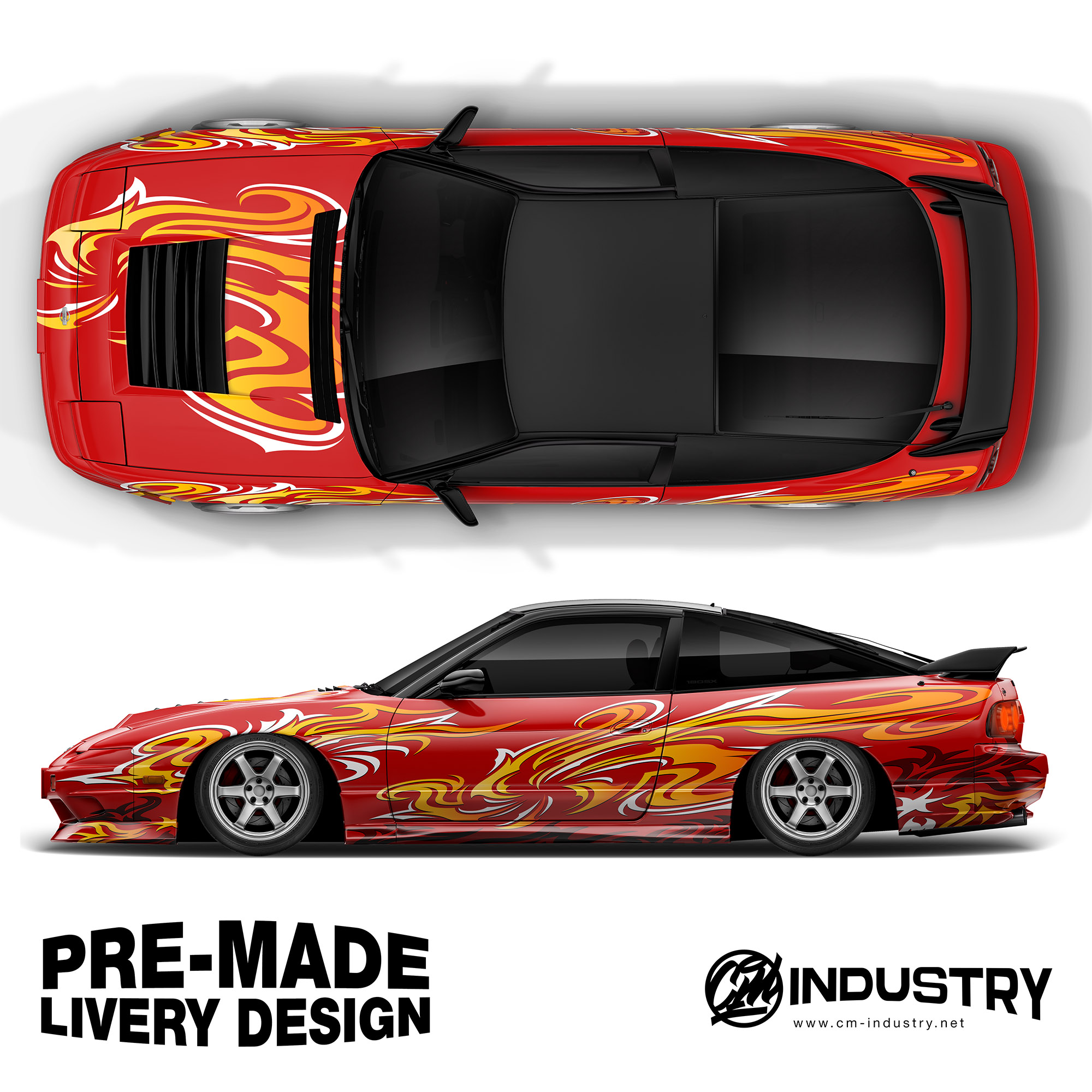 Inferno Ink Car Livery Design – Ready-Made Vector Design | CM Industry