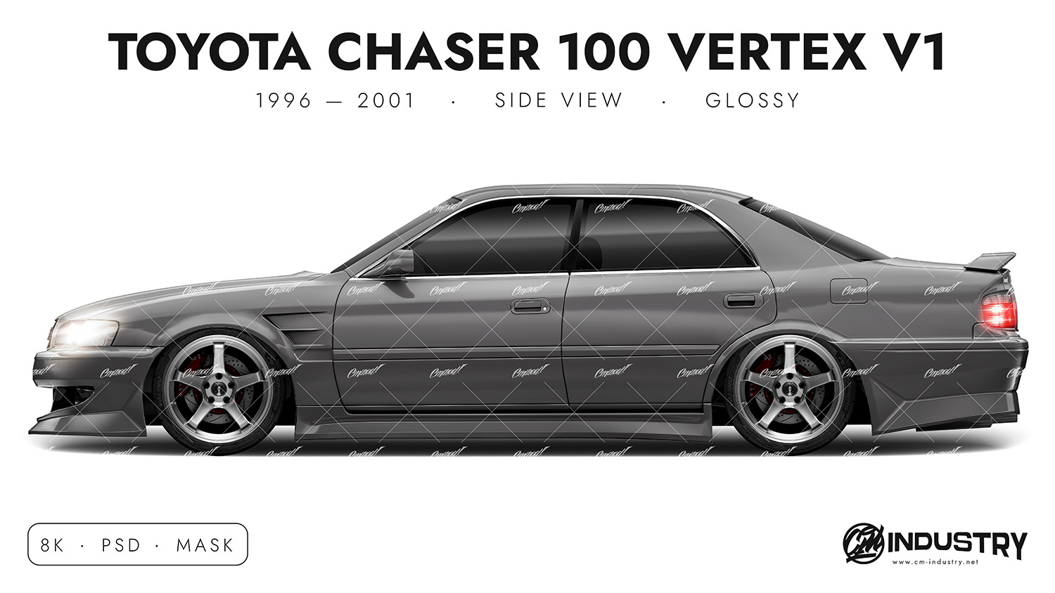 ちぃページ Toyota Chaser 100 Vertex V1 1996-2001 – Side Car PSD Template | CM