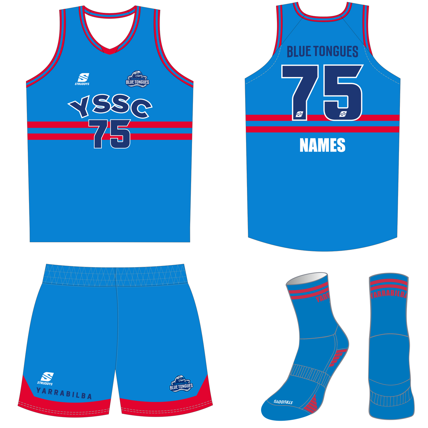 YSSC - Basketball Game Day Combo SKY (OS45146M/O/R)