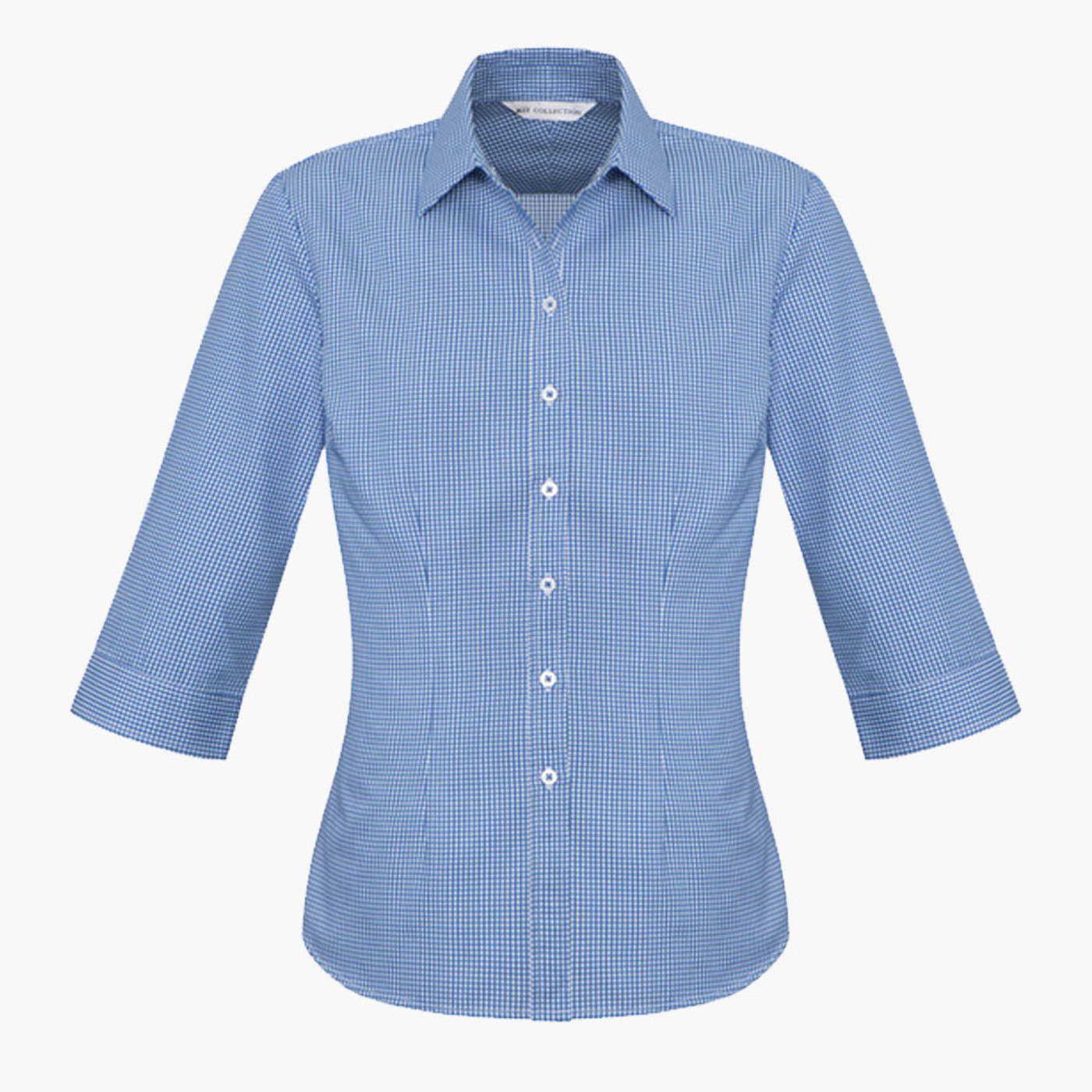 French blue Ladies Ellison 3 quarter Sleeve Shirt