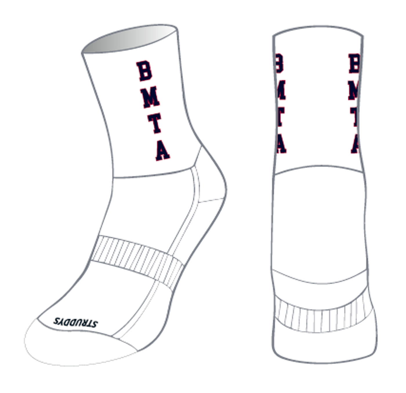 BMTA - Crew Socks White (OS27966T)