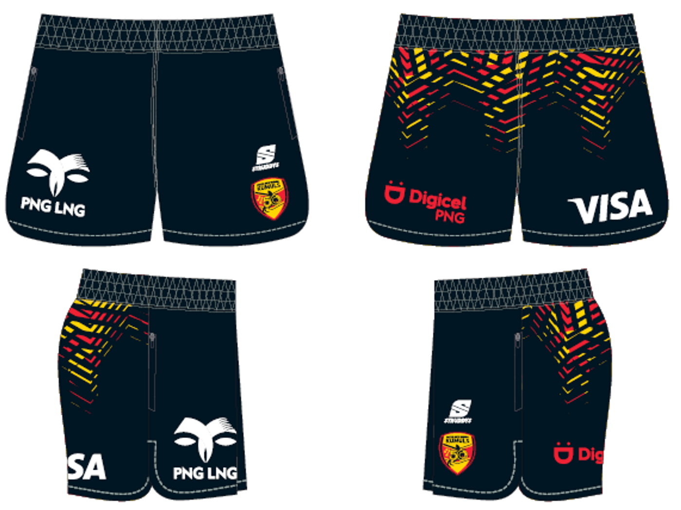 PNGRFL - Kumuls Training Shorts (M1239D)