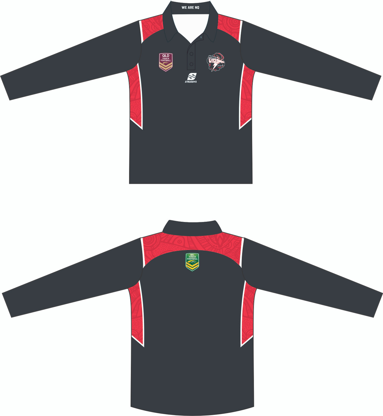 NQCTF - COACHES Long Sleeve Polo (OS66935O)