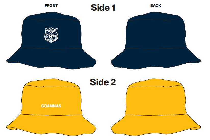 YSS - Goanna Bucket Hat (Gold)