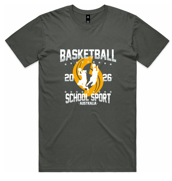 SSA – Basketball Sports Tee Charcoal 26