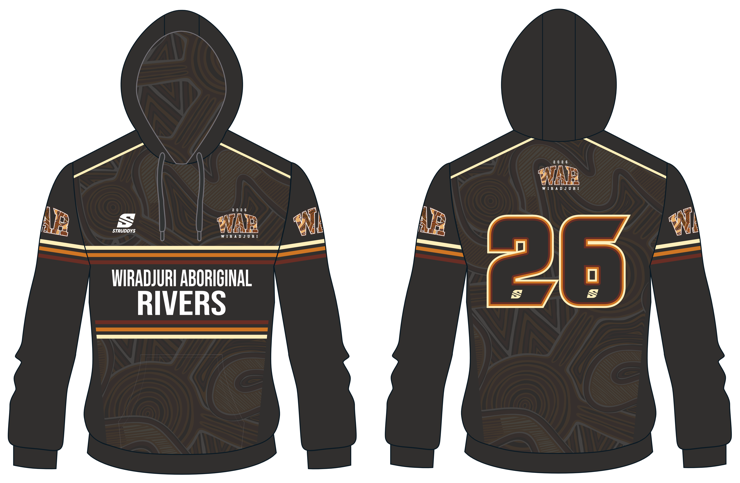 WARRL - Sublimated Hoodie Black (OS62310J)