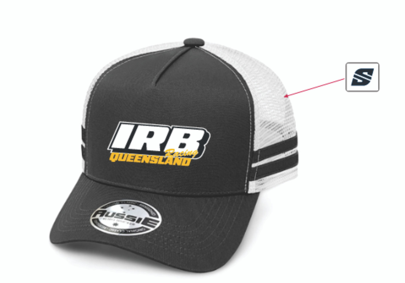 SLSQ - IRB Trucker Cap Black & White (OS61689F)