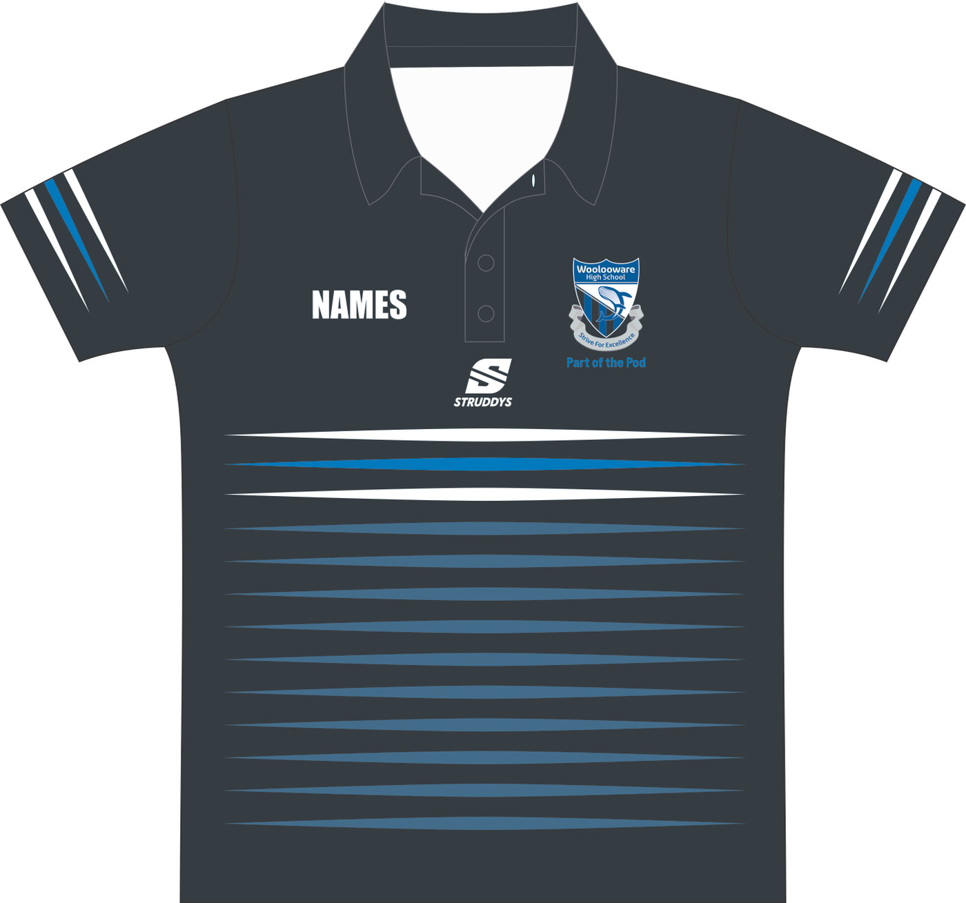 WOHS - Apex Plus Polo Black (OS62308E)