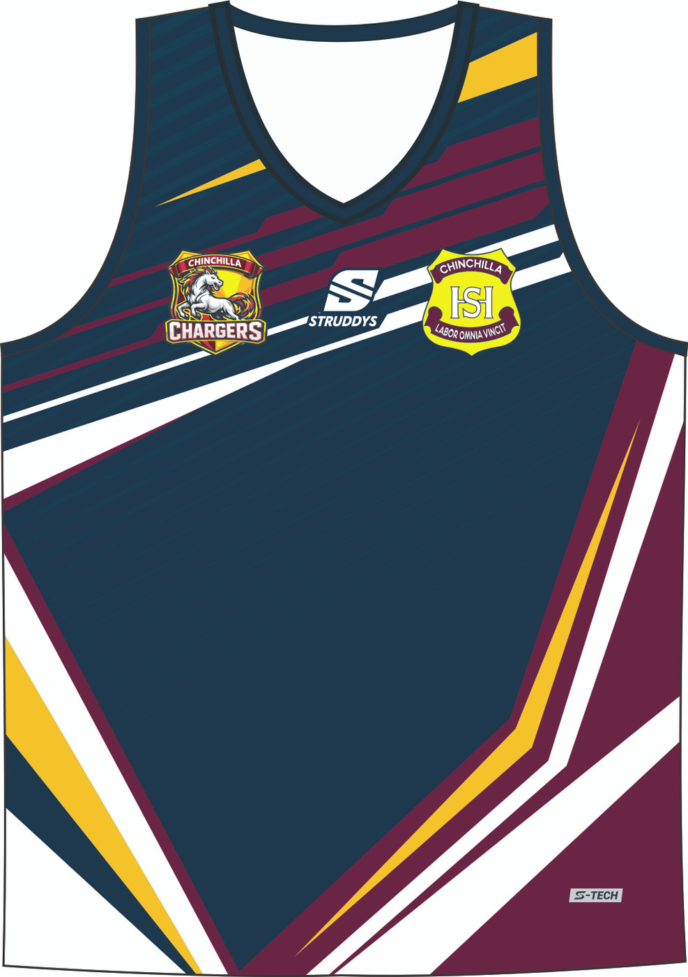 CCSHS - Playing Singlet (V Neck) (OS41784F)