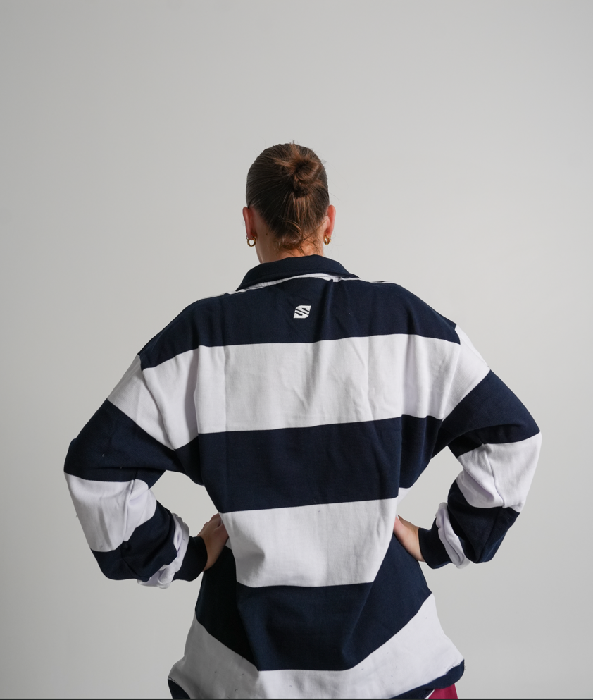 SM - Knitted Jersey Navy/White