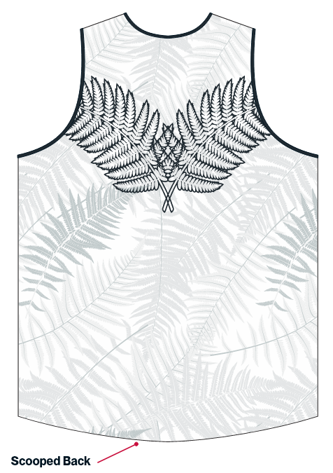 OS-3T-Apex Singlet NZ All Blacks White (OS67552)