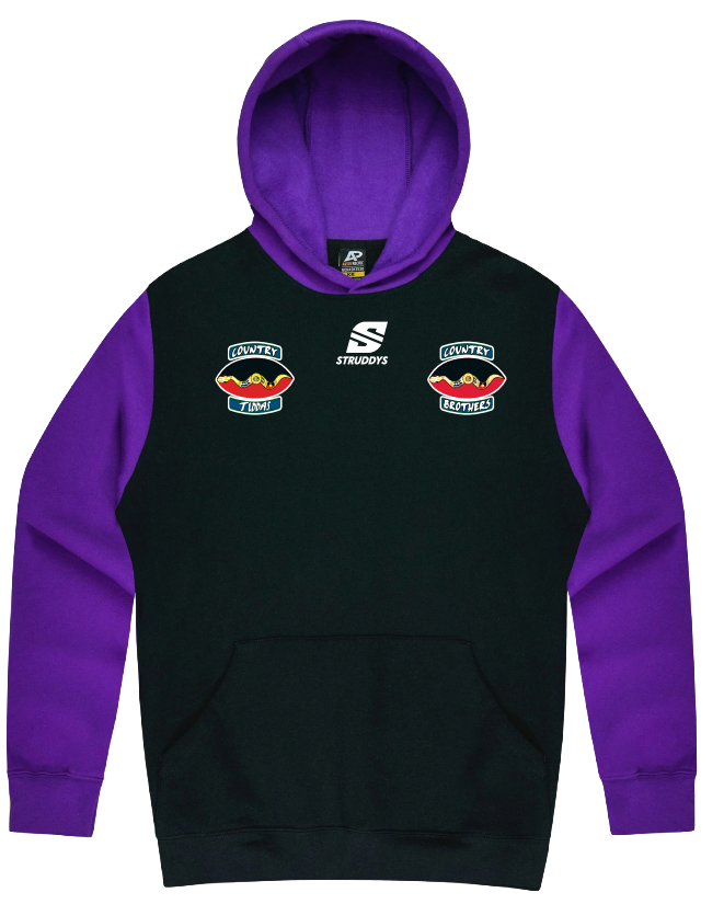 QMCCBT - Monash Hoodie Black/Purple (OS76132F)