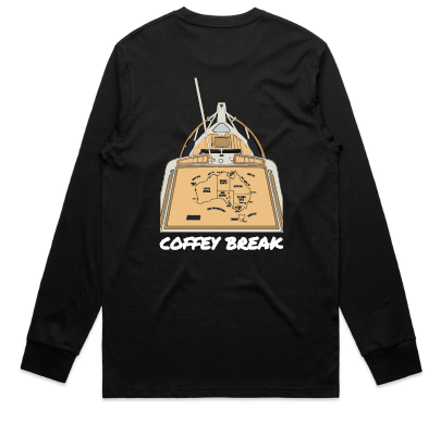 CB - Long Sleeve Tee Black - Colour Print