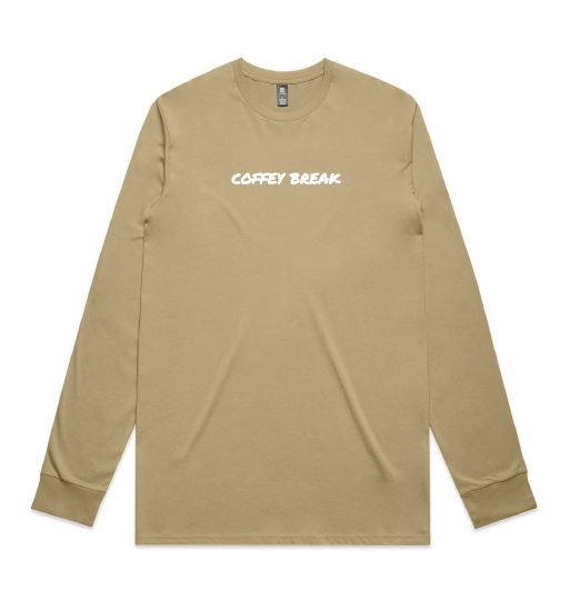 CB - Long Sleeve Tee Khaki - White Print