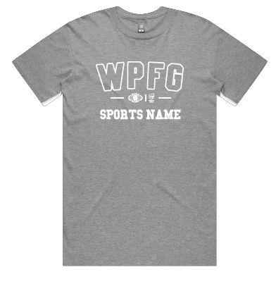 WPFG - Customised Sports Tee Grey (OS87857DB)