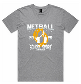 SSA – Netball Sports Tee Grey 26