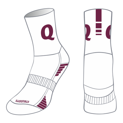 QRSS - Crew Socks White - Q