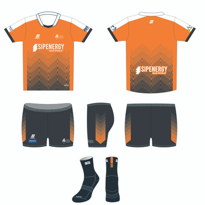 SCS - Touch Football Orange Combo (BIKE PANTS)