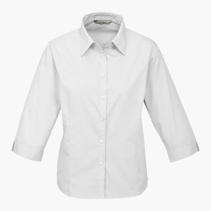 silver Womens Base 3 quarter Sleeve Shirt