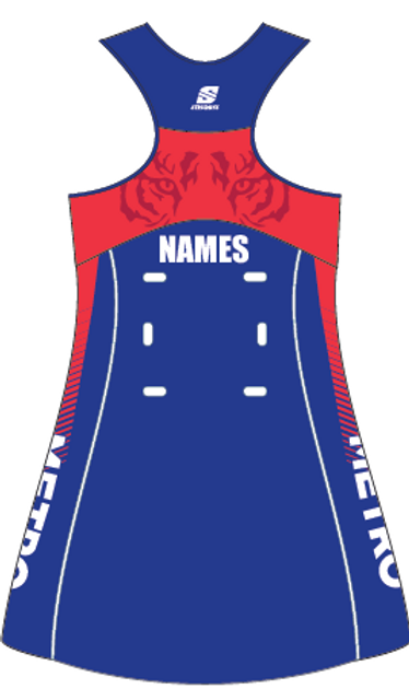 MDNA - Endurance Netball Dress SNR State Age U15,U16,U17 (OS38199B)