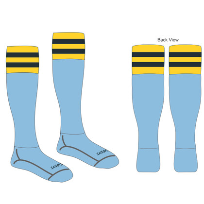 SWSS - Blue Thin Football Socks