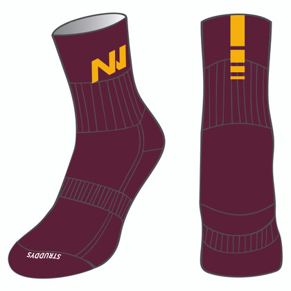 NWSS - Crew Socks Maroon