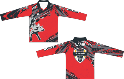 PBR - Red Long Sleeve Polo - Senior (OS32617A)