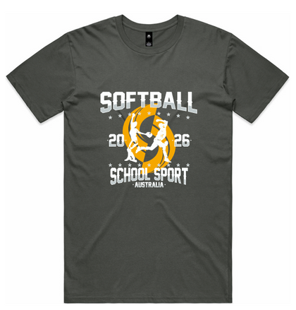 SSA – Softball Sports Tee Charcoal 26