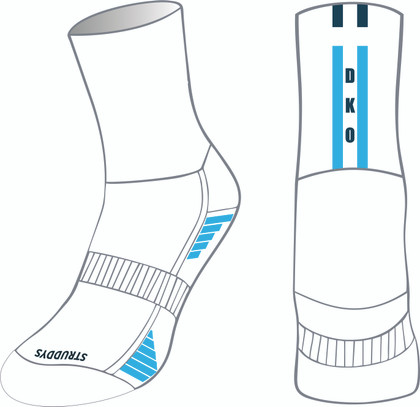 DK - Crew Grip Socks (WHITE) (OS52287F)