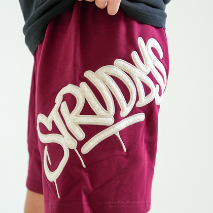SM - Casual Shorts Red/Maroon