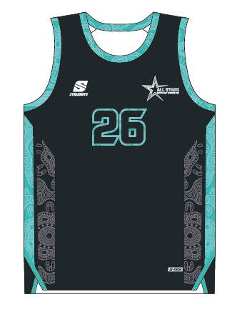 SEQAS - Apex Basketball Singlet Black (OS65825E)