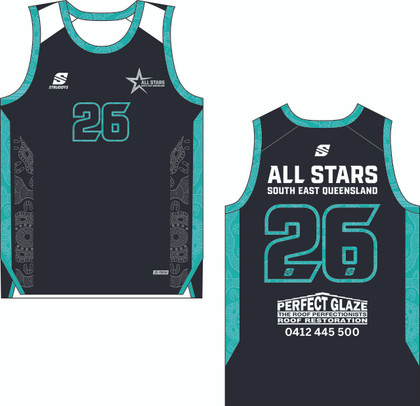 SEQAS - Apex Basketball Singlet Black (OS65825E)