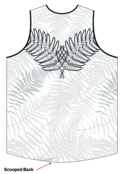OS-3T-Apex Singlet NZ All Blacks White (OS67552)