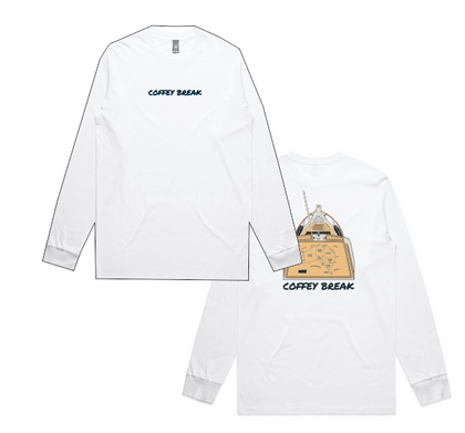 CB - Long Sleeve Tee White - Colour Print